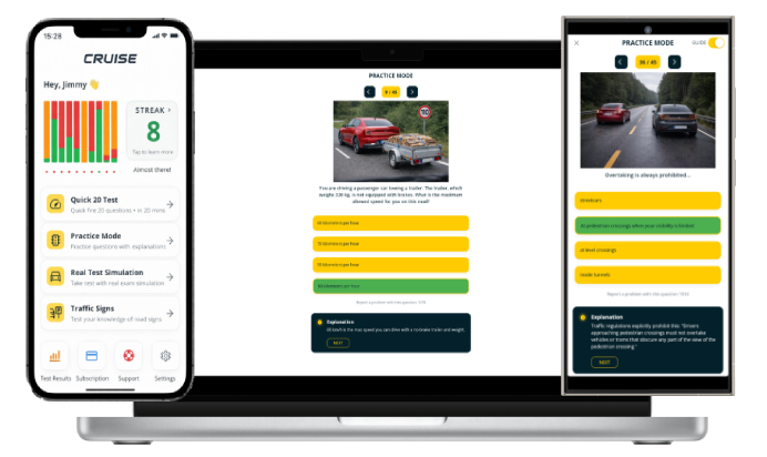 Cruise app dashboard